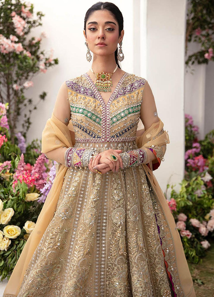Gossamer By Zaha Embroidered Organza Suits Unstitched 4 Piece ZKS23G ZC23-01 Alysiah - Luxury Collection