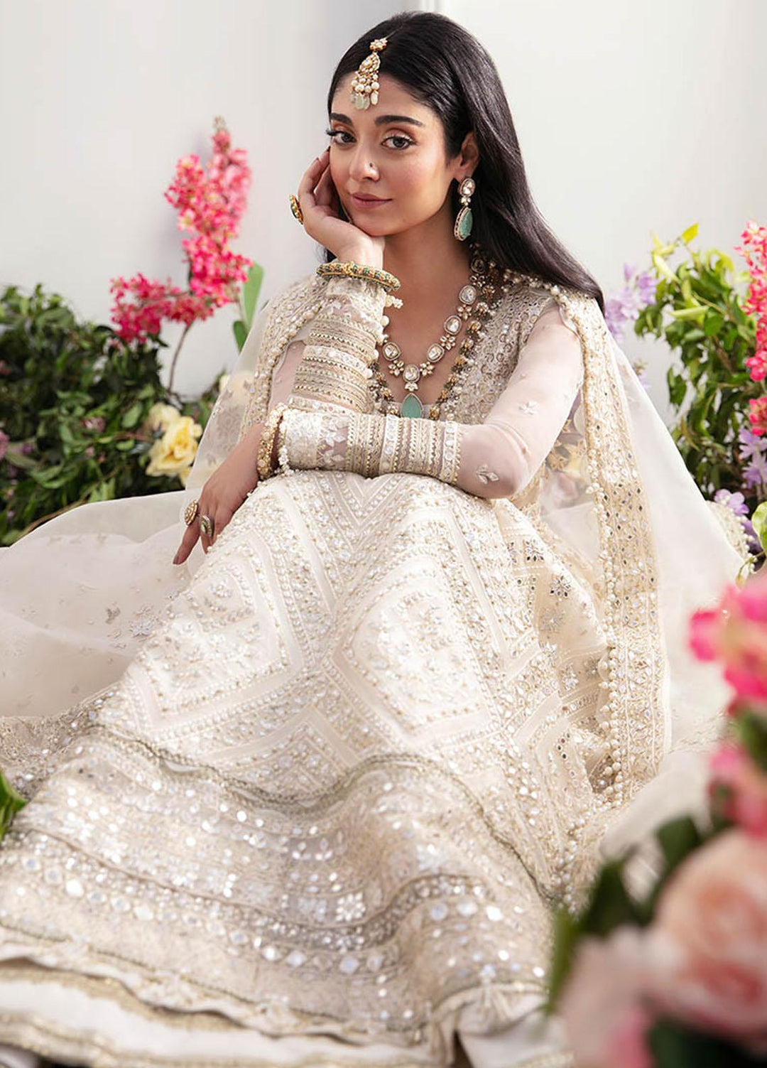 Gossamer By Zaha Embroidered Organza Suits Unstitched 4 Piece ZKS23G ZC23-03 Parisa - Luxury Collection