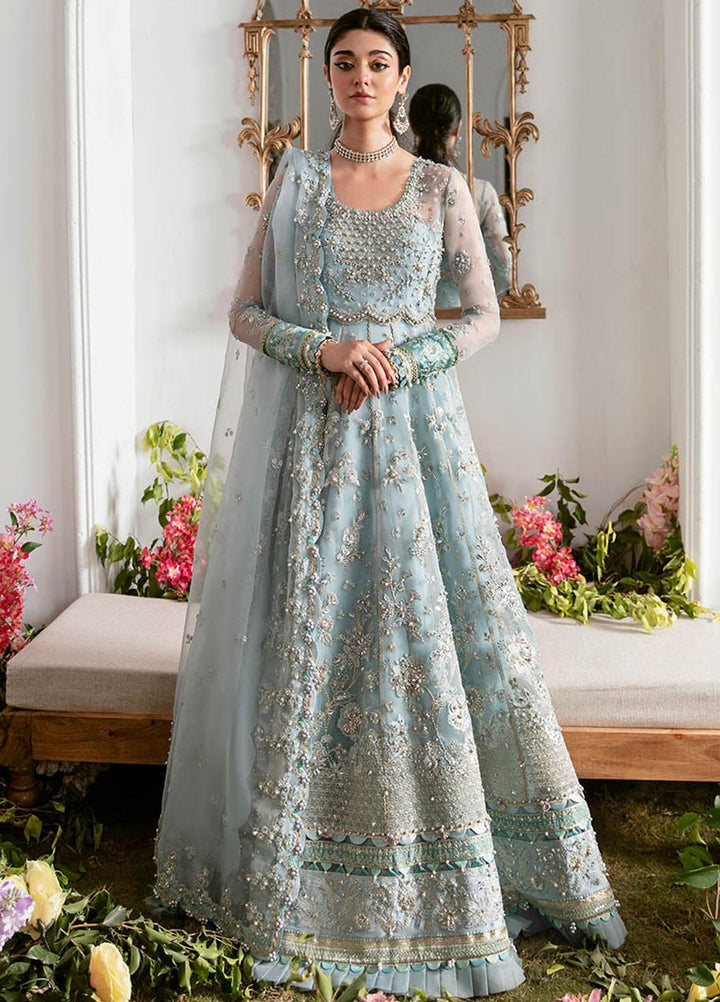Gossamer By Zaha Embroidered Organza Suits Unstitched 4 Piece ZKS23G ZC23-06 Mirzeta - Luxury Collection