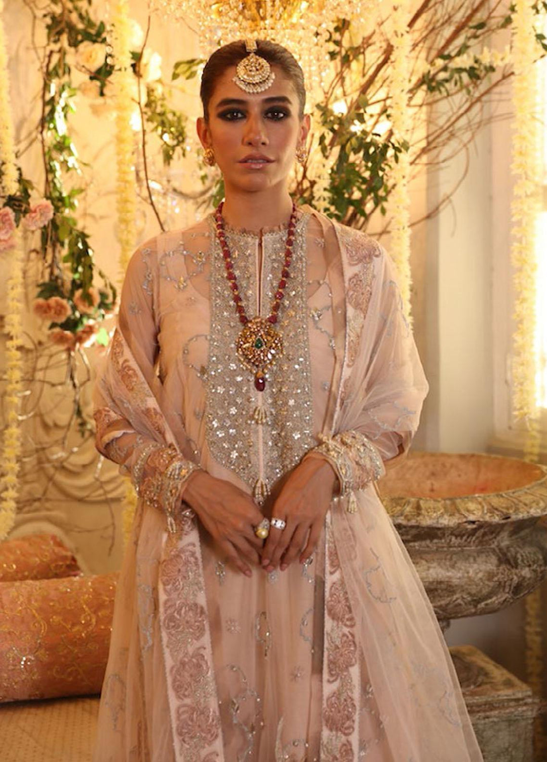 Gossamer by Zaha Embroidered Net Suits Unstitched 3 Piece ZKS22G D5 Aysum - Wedding Collection