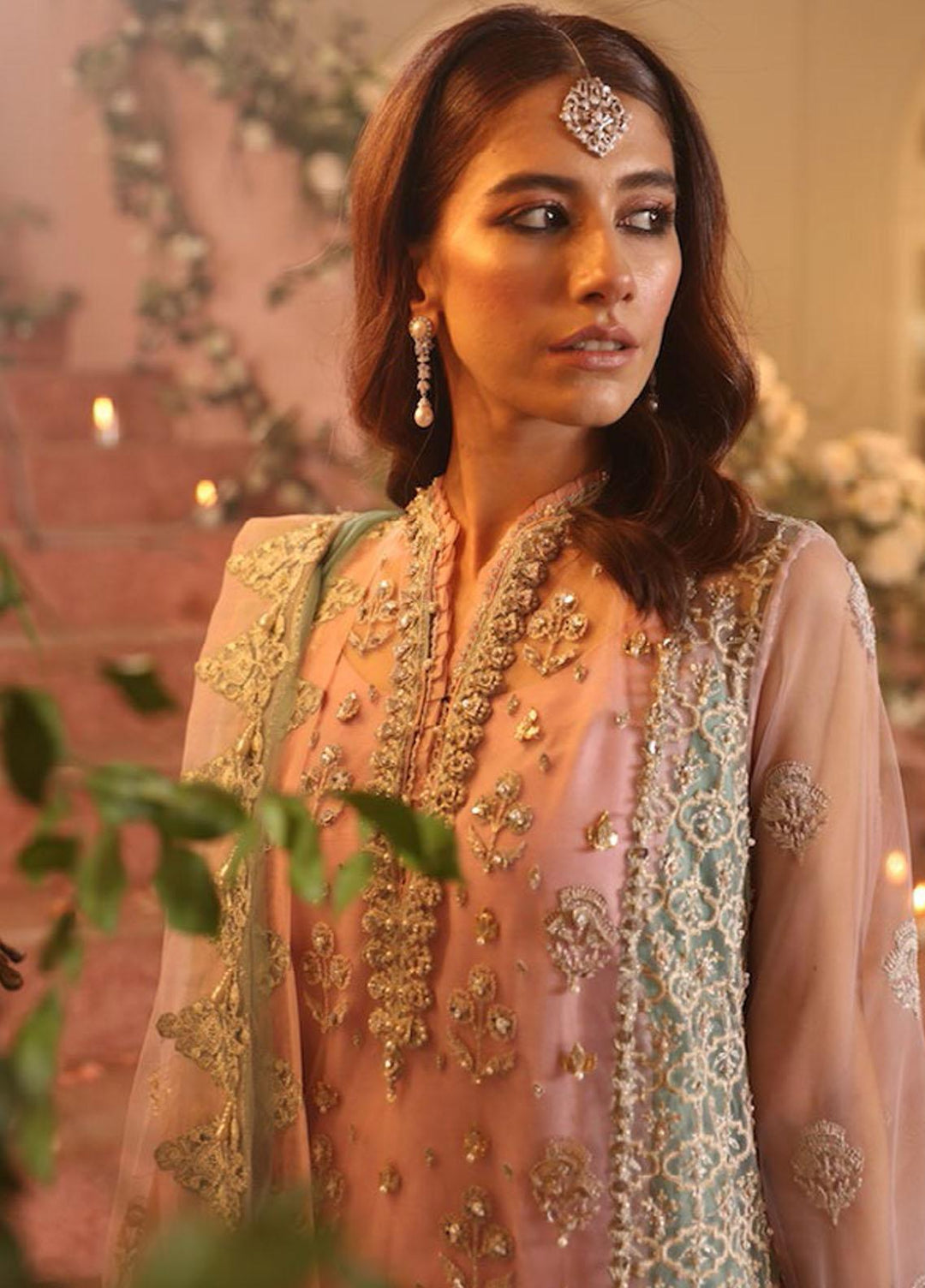 Gossamer by Zaha Embroidered Net Suits Unstitched 3 Piece ZKS22G D6 Emira - Wedding Collection