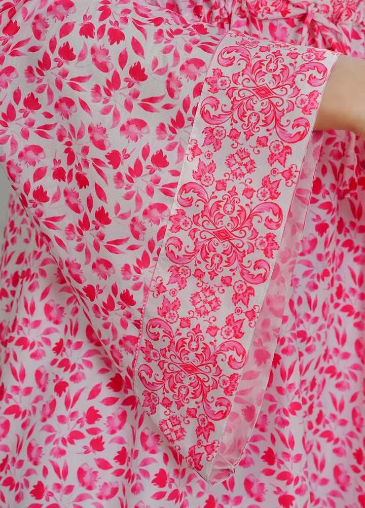 Grape Drape Pret Embroidered Lawn 1 Piece Crimson Rose