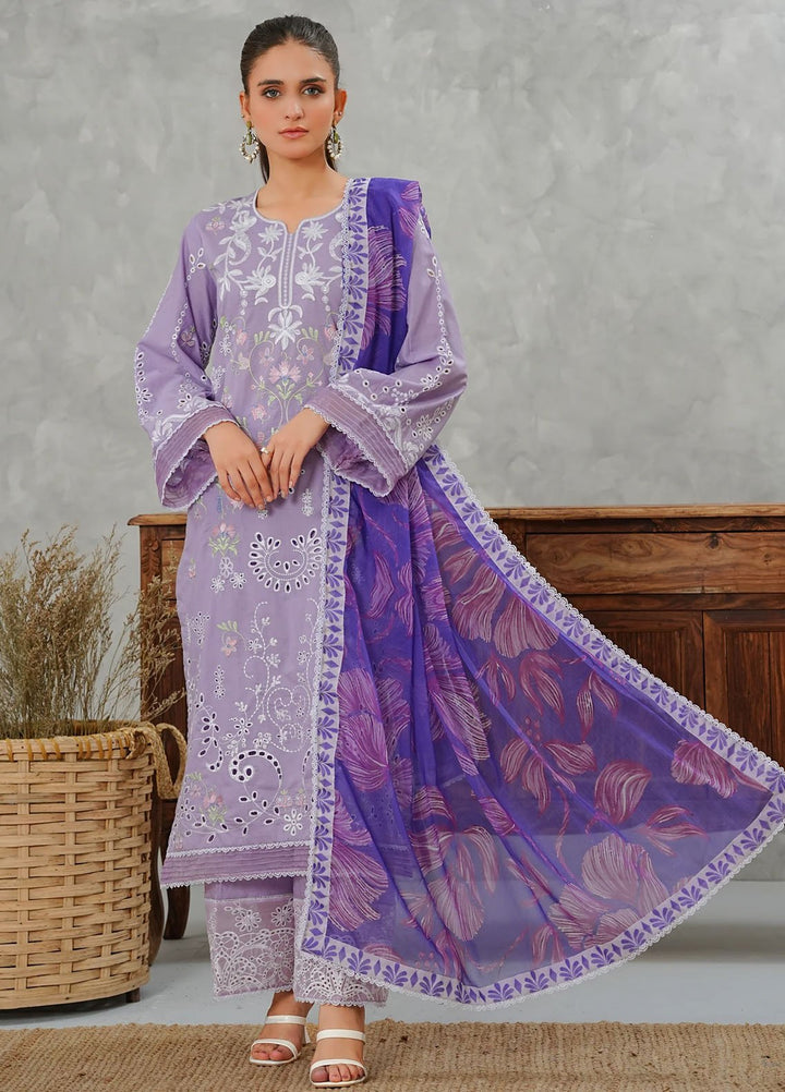 Grape Drape Pret Embroidered Lawn 3 Piece Ethereal Charm