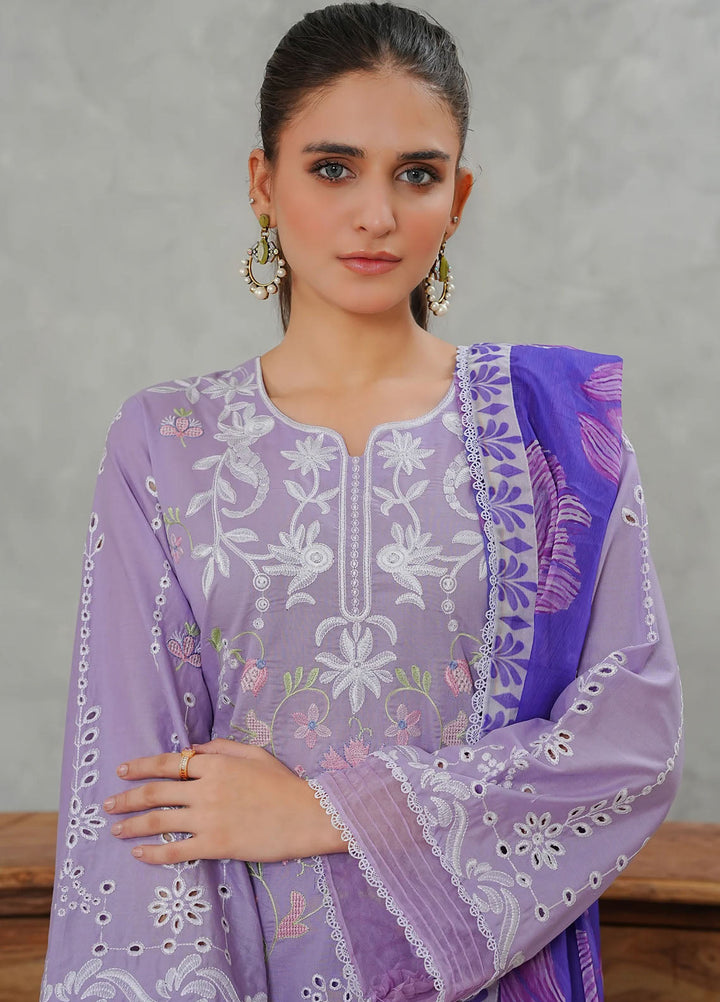 Grape Drape Pret Embroidered Lawn 3 Piece Ethereal Charm