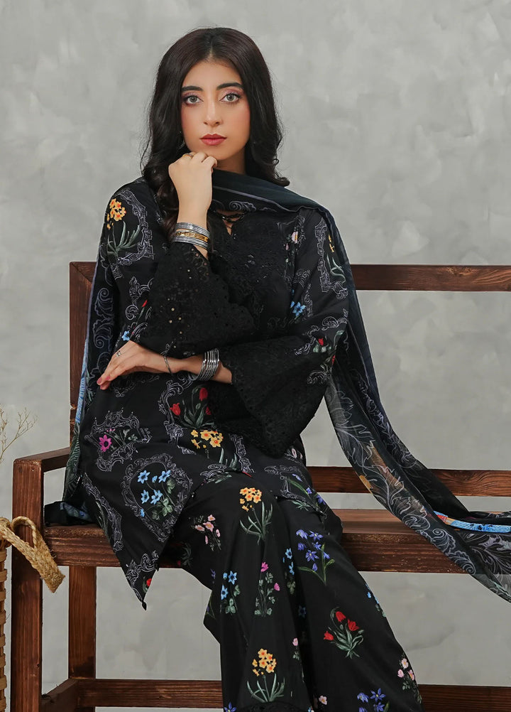 Madiha Gohar Pret Embroidered Lawn 3 Piece Lunafluer