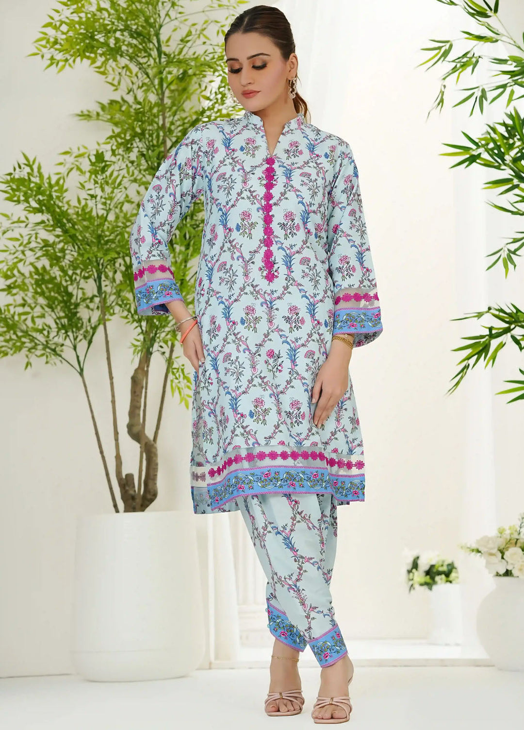 Madiha Gohar Pret Printed Swiss Lawn 2 Piece Suit Serene Petals