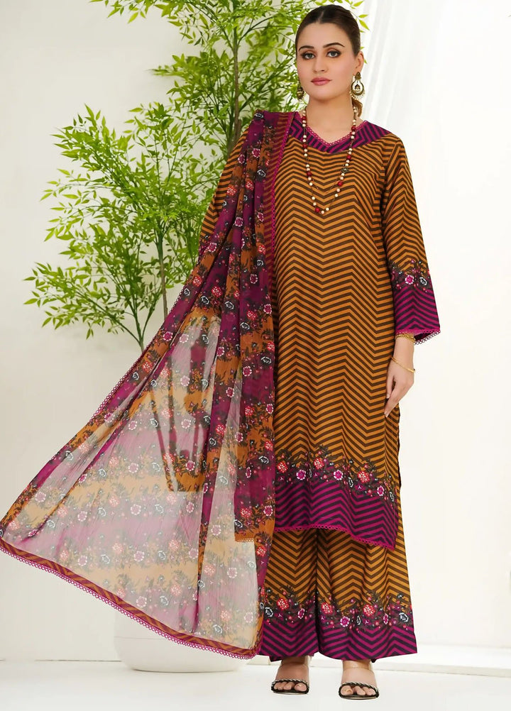 Madiha Gohar Pret Printed Swiss Lawn 3 Piece Suit Ember Bloom