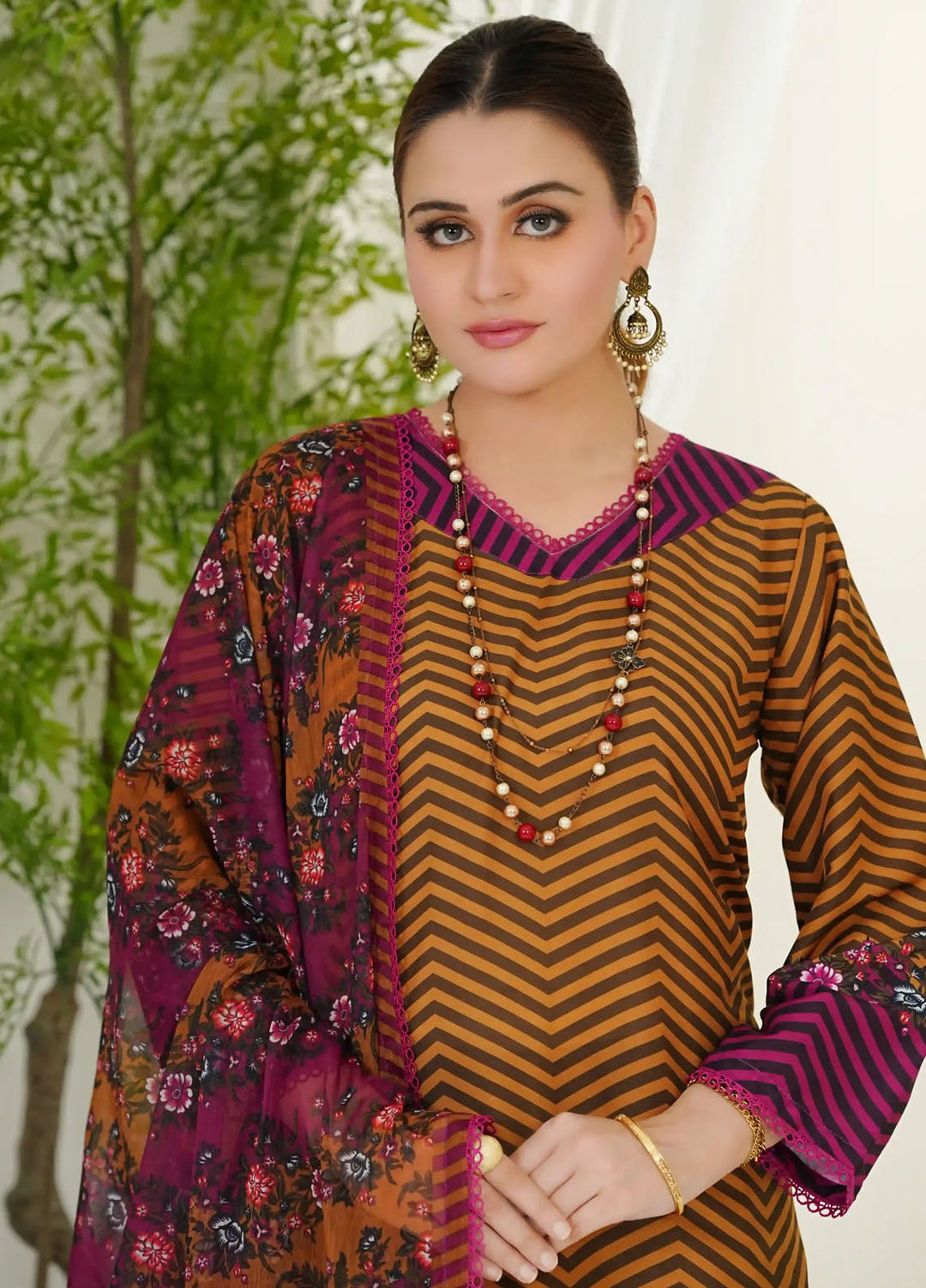 Madiha Gohar Pret Printed Swiss Lawn 3 Piece Suit Ember Bloom