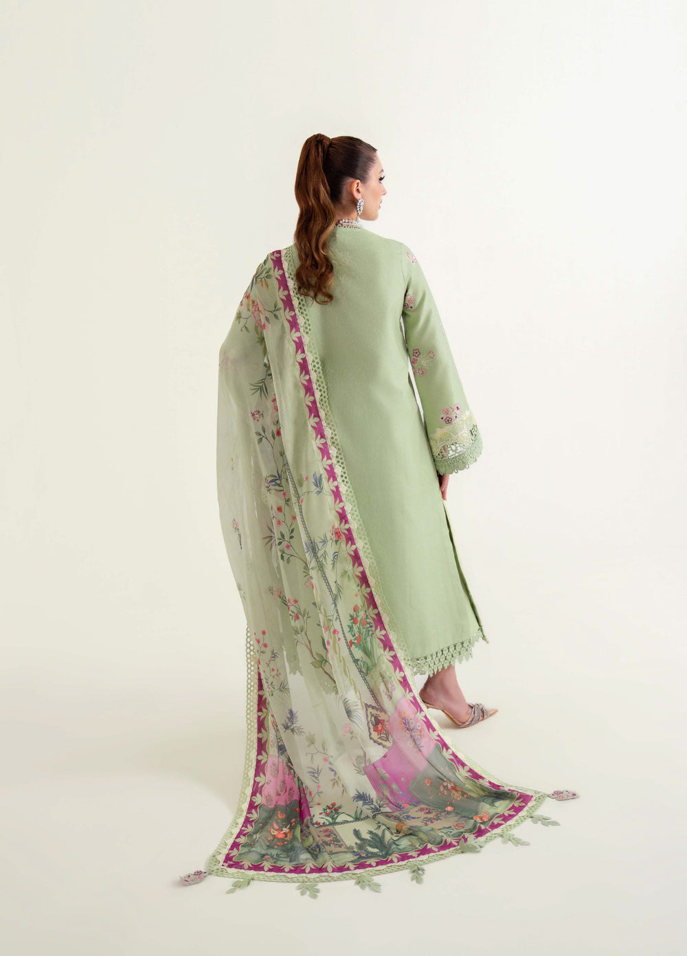 Sable Vogue Unstitched Embroidered Luxury Lawn 3 Piece Suit SV26UL SL-09-25 - Summer Collection