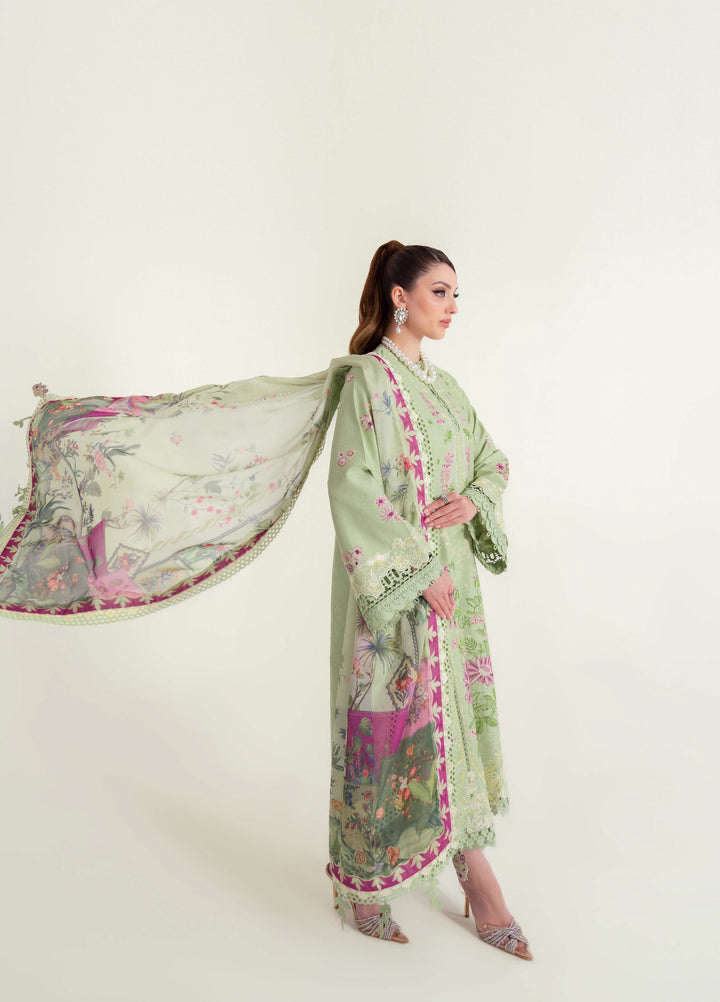 Sable Vogue Unstitched Embroidered Luxury Lawn 3 Piece Suit SV26UL SL-09-25 - Summer Collection