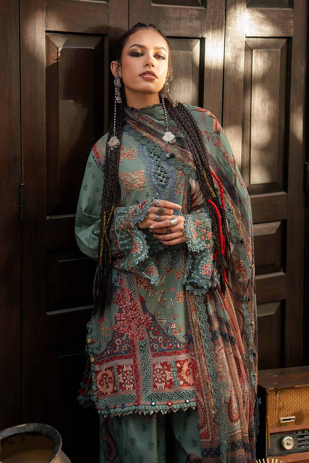 M Prints by Maria B Unstitched Printed Cambric 3 Piece Suit MB26UPC 2A - Casual Collection