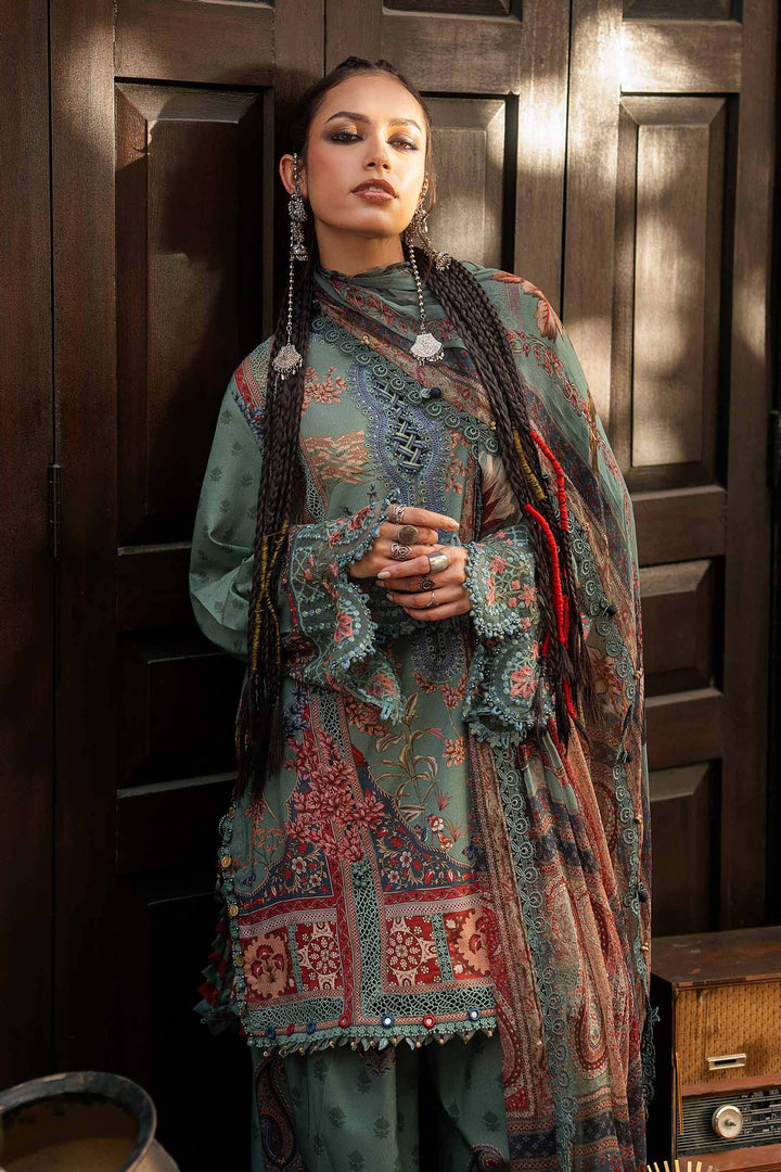 M Prints by Maria B Unstitched Printed Cambric 3 Piece Suit MB26UPC 2A - Casual Collection