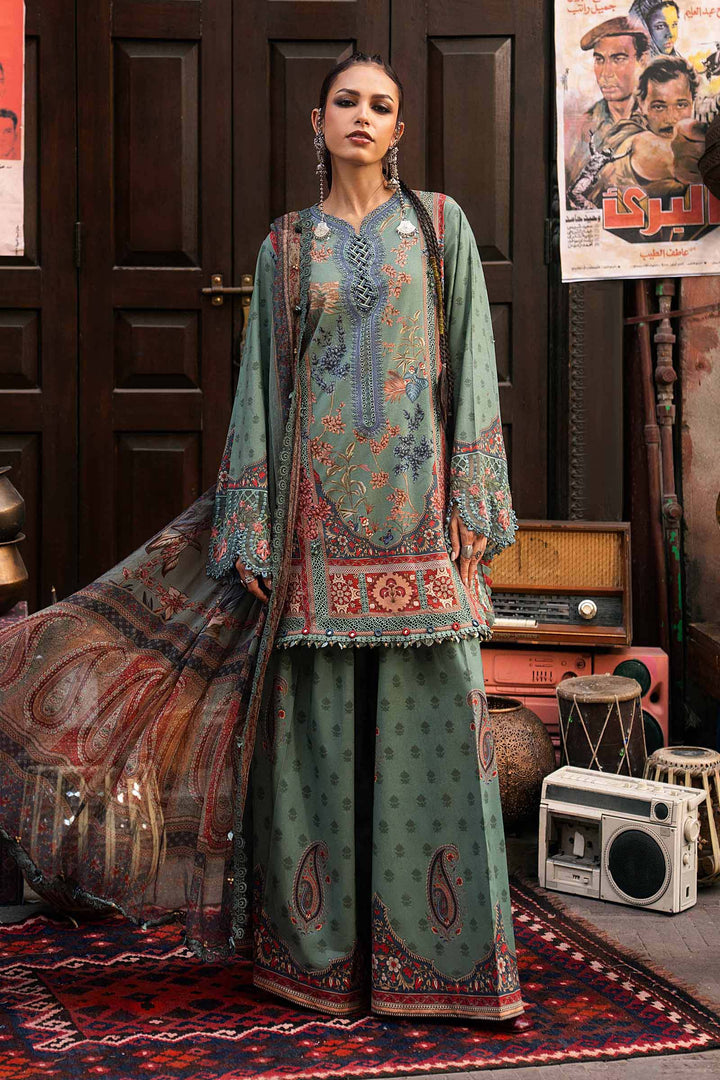 M Prints by Maria B Unstitched Printed Cambric 3 Piece Suit MB26UPC 2A - Casual Collection
