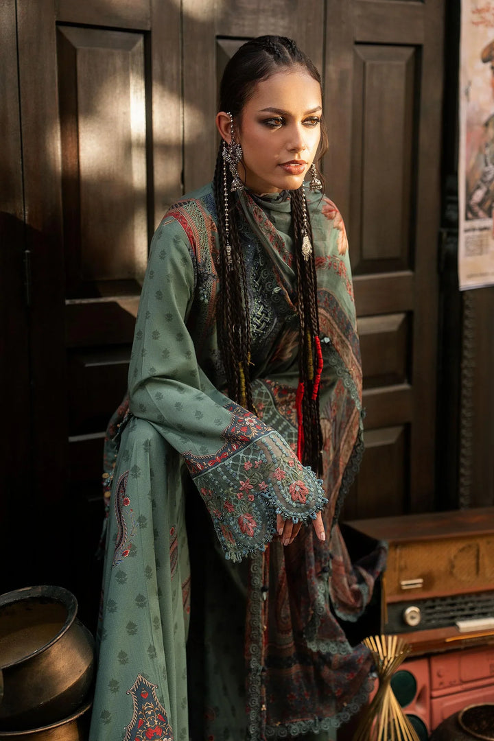 M Prints by Maria B Unstitched Printed Cambric 3 Piece Suit MB26UPC 2A - Casual Collection