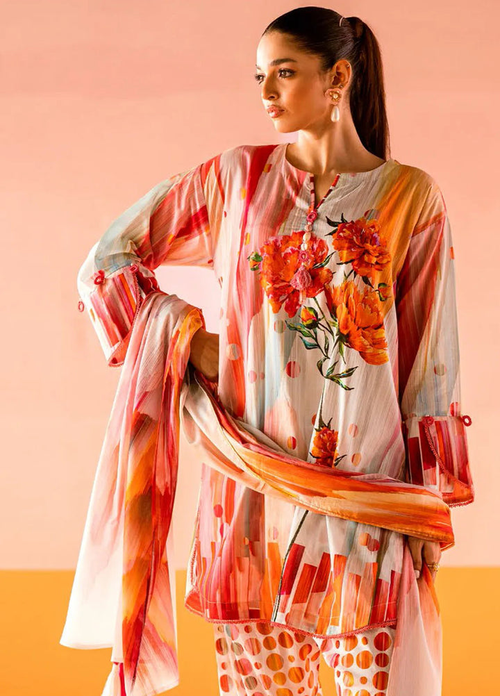 Gul Ahmed Printed Lawn Suits Unstitched 3 Piece CL62057 - Summer Collection
