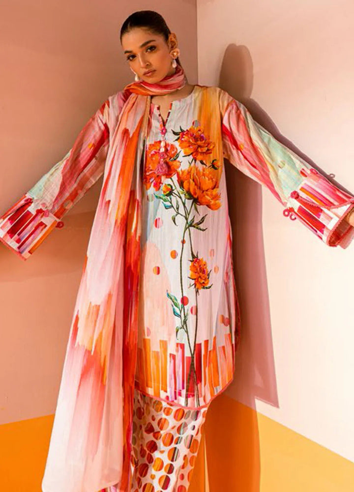 Gul Ahmed Printed Lawn Suits Unstitched 3 Piece CL62057 - Summer Collection