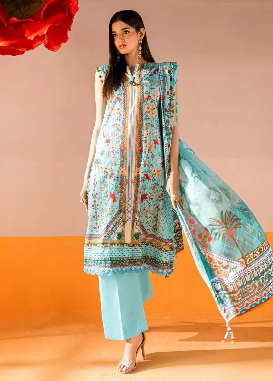 Gul Ahmed Printed Lawn Suits Unstitched 3 Piece CL62059 - Summer Collection