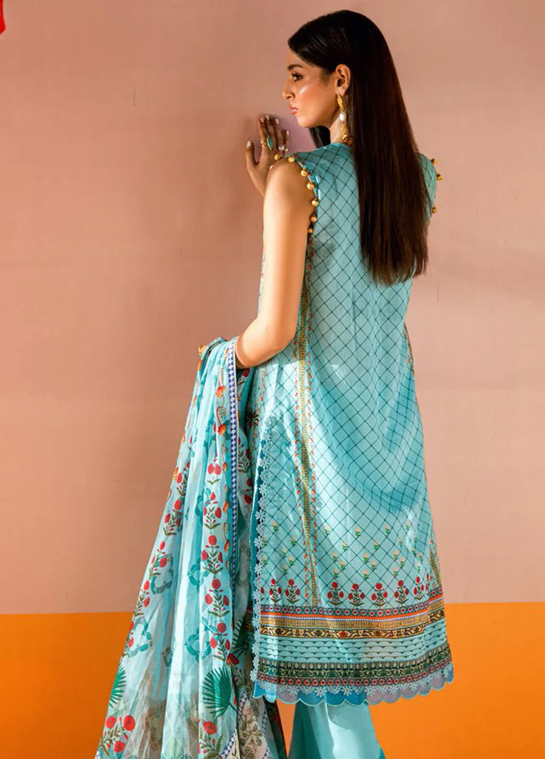 Gul Ahmed Printed Lawn Suits Unstitched 3 Piece CL62059 - Summer Collection