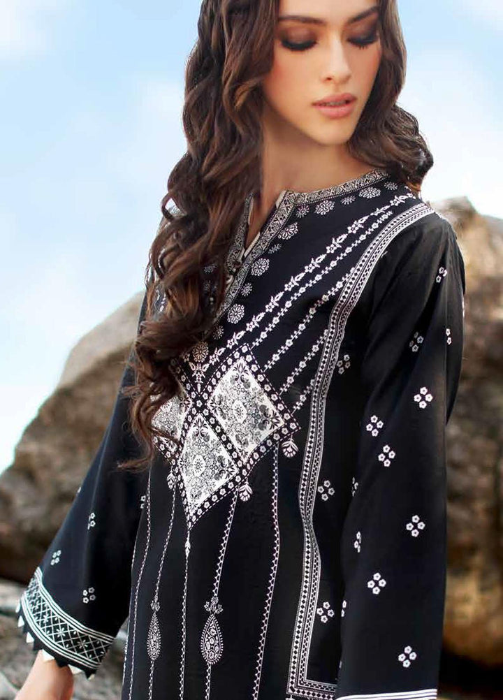 Ambrosia Black & White By Gul Ahmed Printed Lawn Suits Unstitched 3 Piece GA22A B-22015 - Black & White Collection