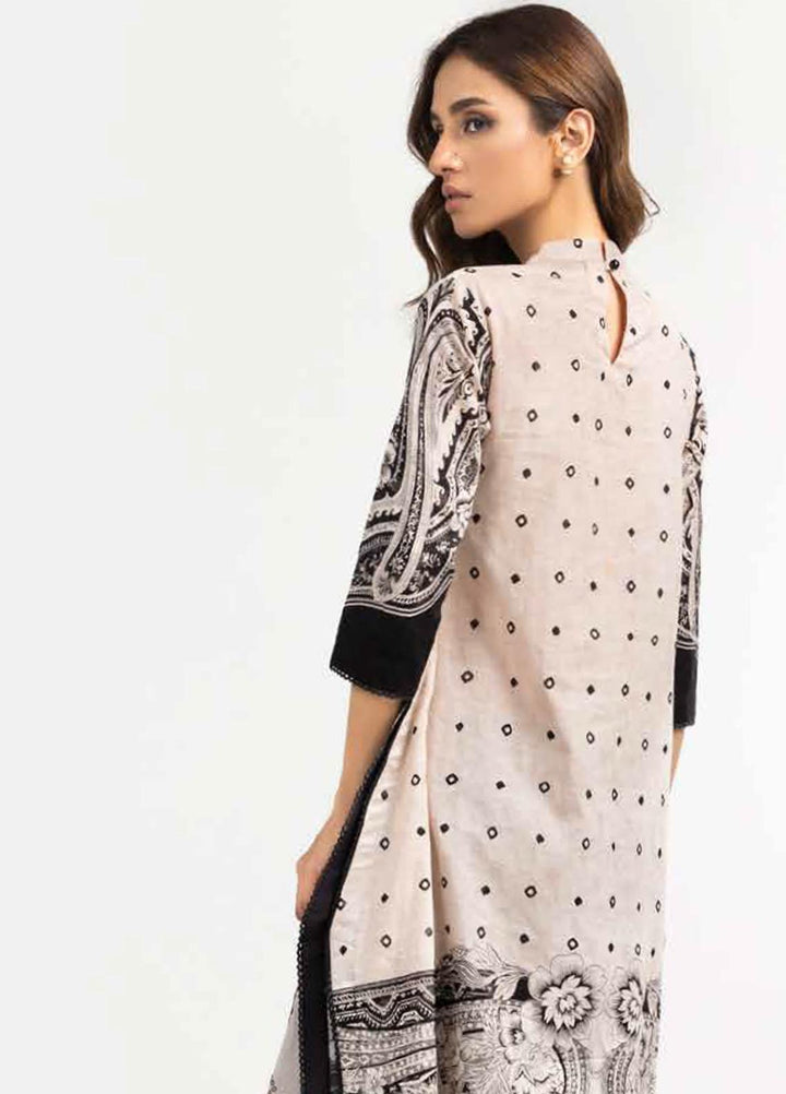 Ambrosia Black & White By Gul Ahmed Embroidered Lawn Suits Unstitched 3 Piece GA22A DB-22032 - Black & White Collection