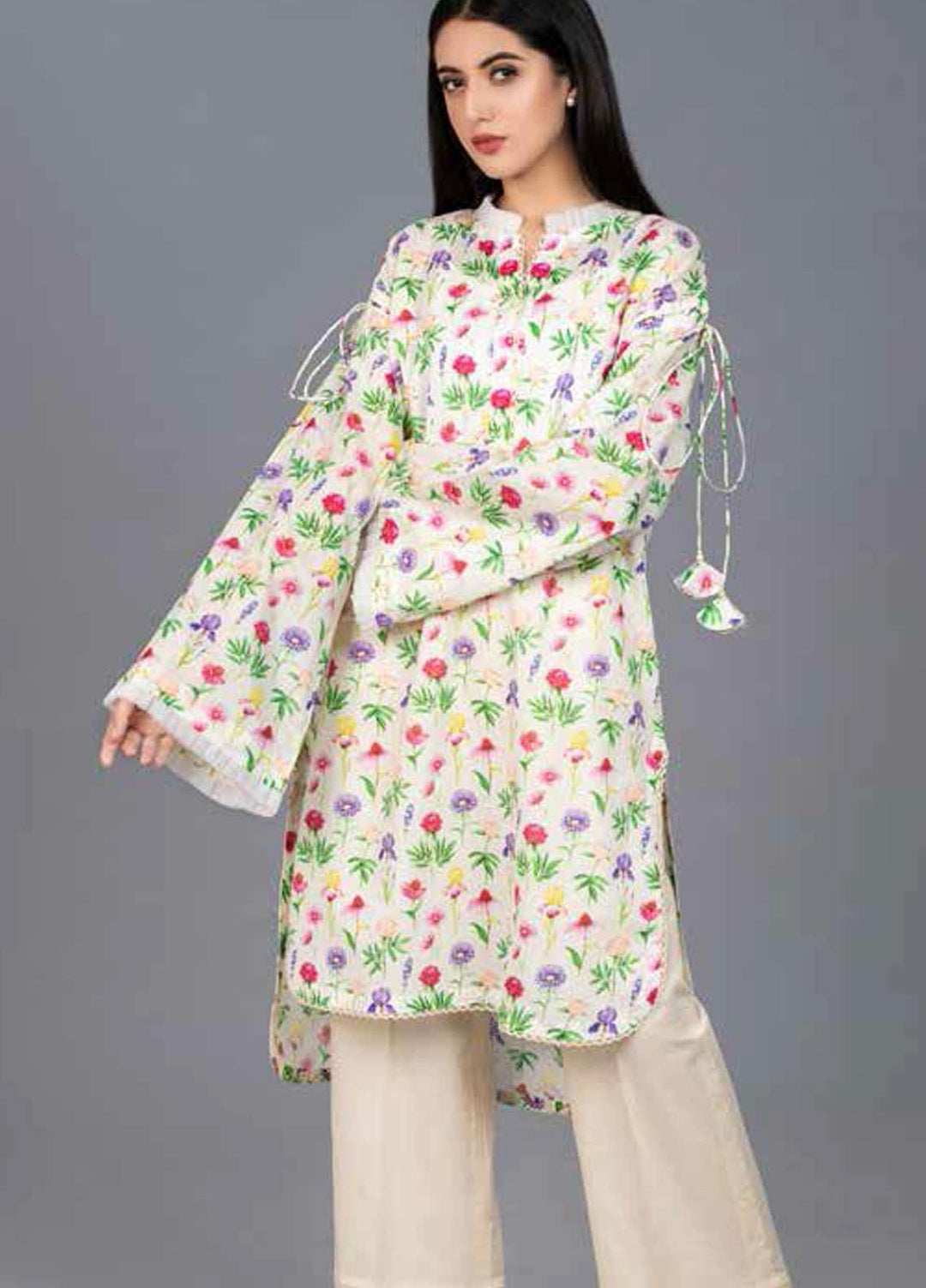 Gul Ahmed Printed Lawn  Unstitched Kurties GA21BG SL-877 - Summer Collection