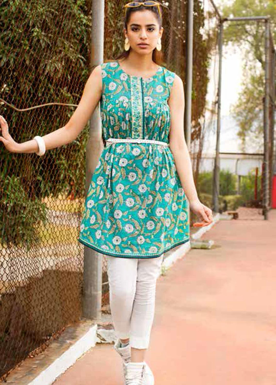 Gul Ahmed Printed Lawn  Unstitched Kurties GA21BG SL-922 B - Summer Collection