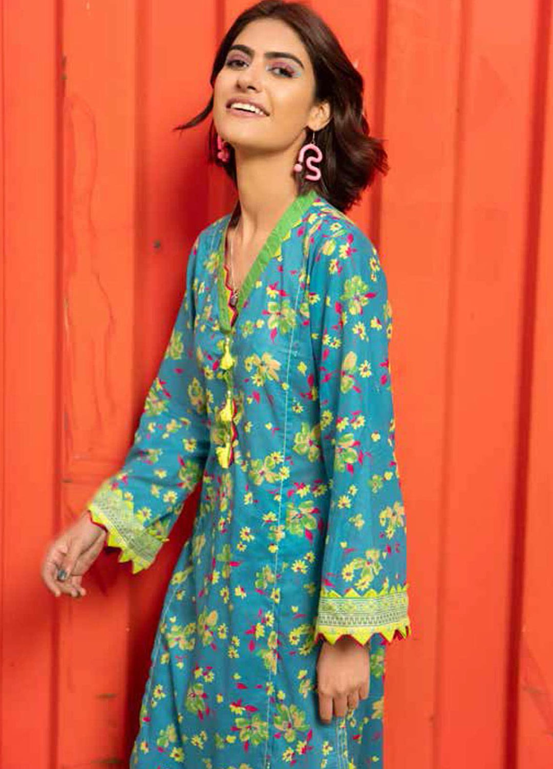 Gul Ahmed Printed Lawn  Unstitched Kurties GA21BG SL-925 B - Summer Collection
