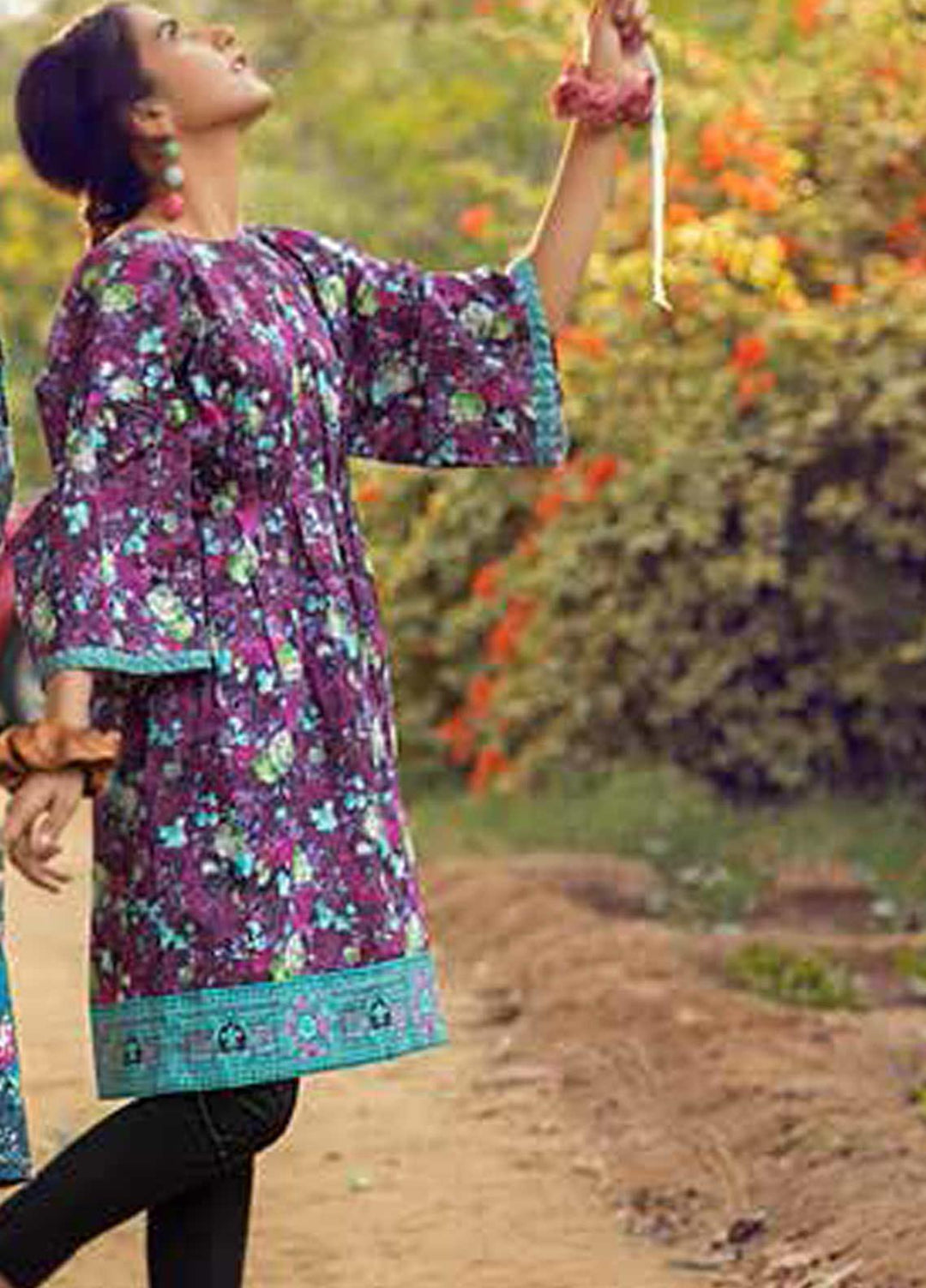 Gul Ahmed Printed Lawn  Unstitched Kurties GA21BG SL-938 A - Summer Collection