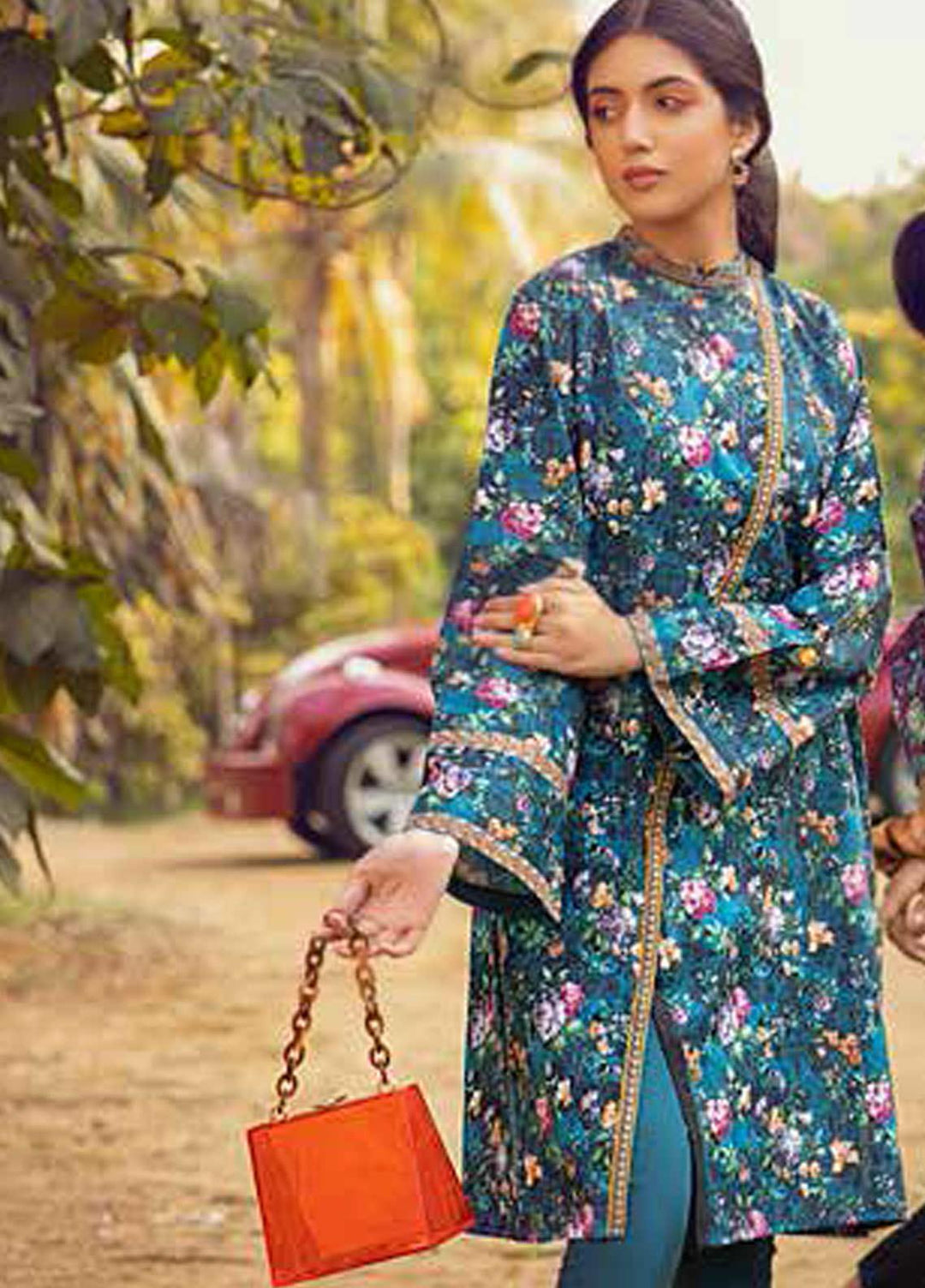 Gul Ahmed Printed Lawn  Unstitched Kurties GA21BG SL-938 B - Summer Collection