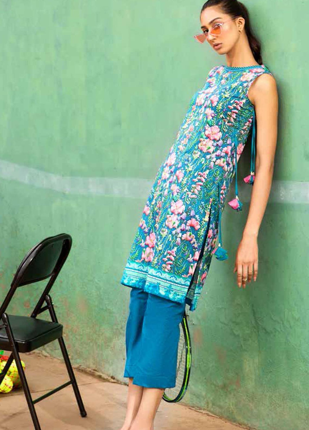 Gul Ahmed Printed Lawn  Unstitched Kurties GA21BG SL-939 A - Summer Collection