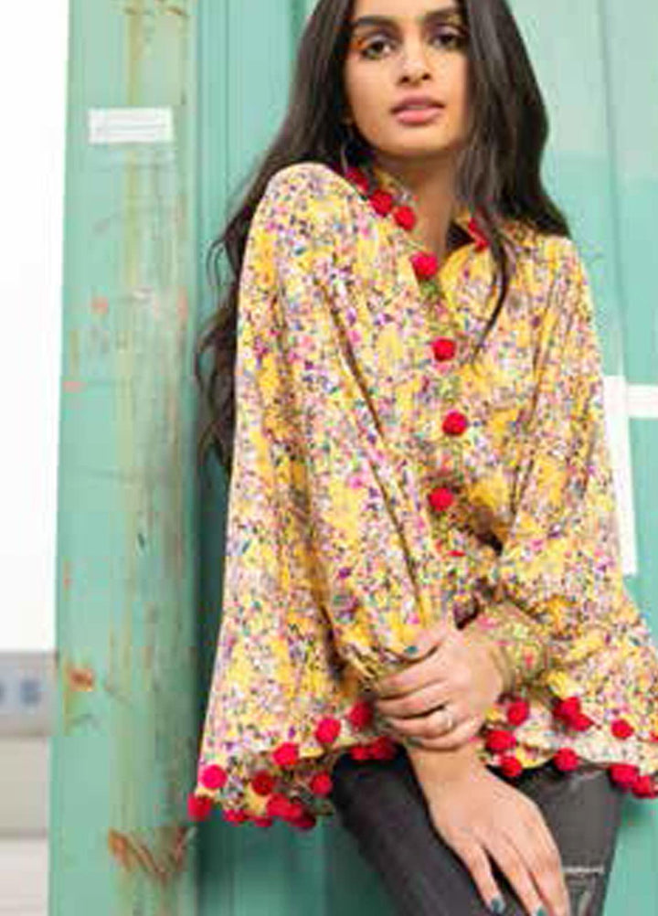 Gul Ahmed Printed Lawn  Unstitched Kurties GA21BG SL-942 A - Summer Collection