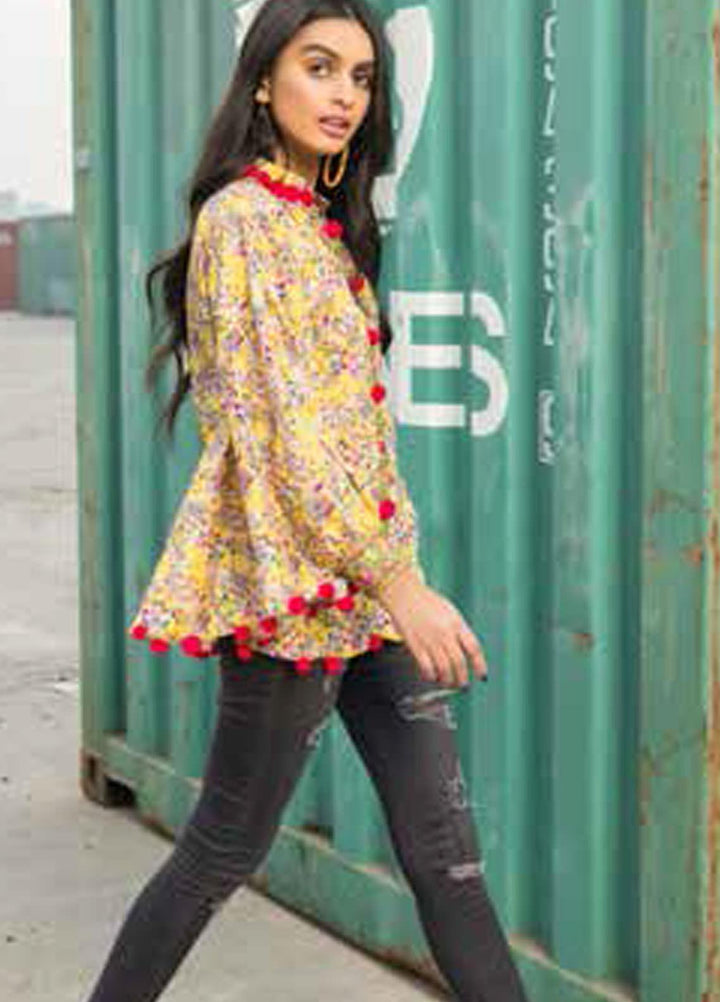 Gul Ahmed Printed Lawn  Unstitched Kurties GA21BG SL-942 A - Summer Collection