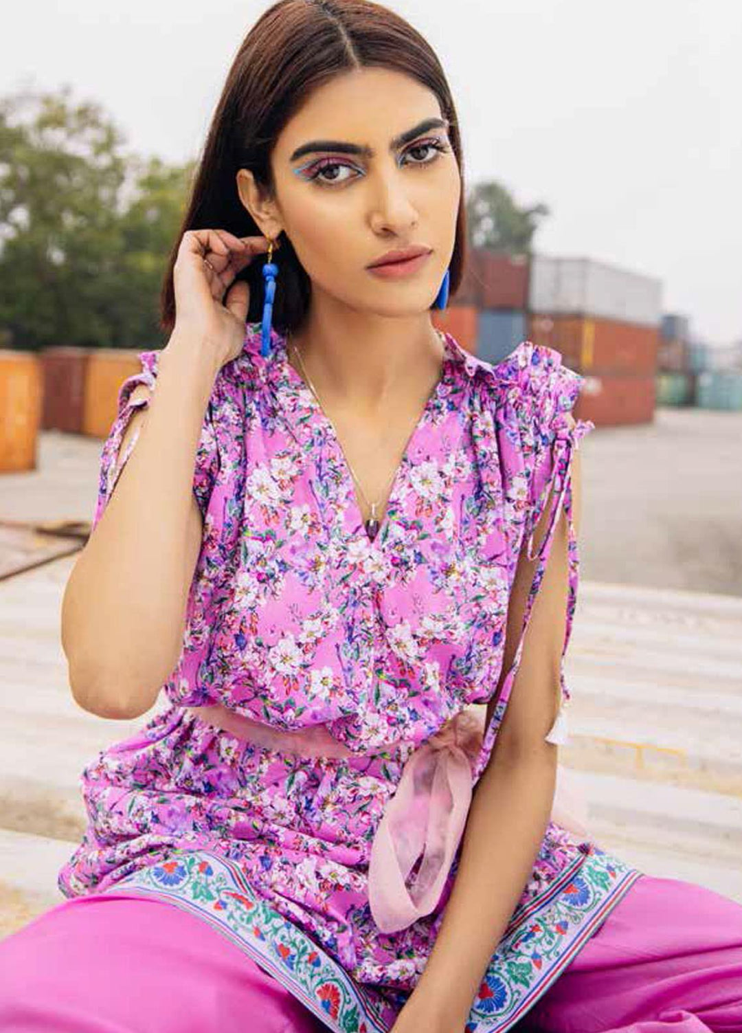 Gul Ahmed Printed Lawn  Unstitched Kurties GA21BG SL-942 B - Summer Collection