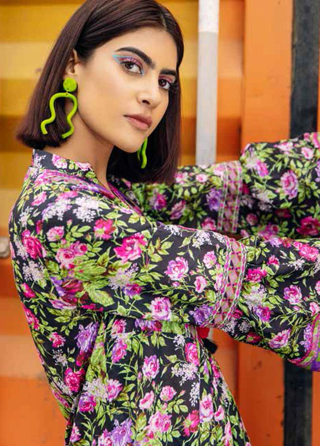 Gul Ahmed Printed Lawn  Unstitched Kurties GA21BG SL-944 A - Summer Collection