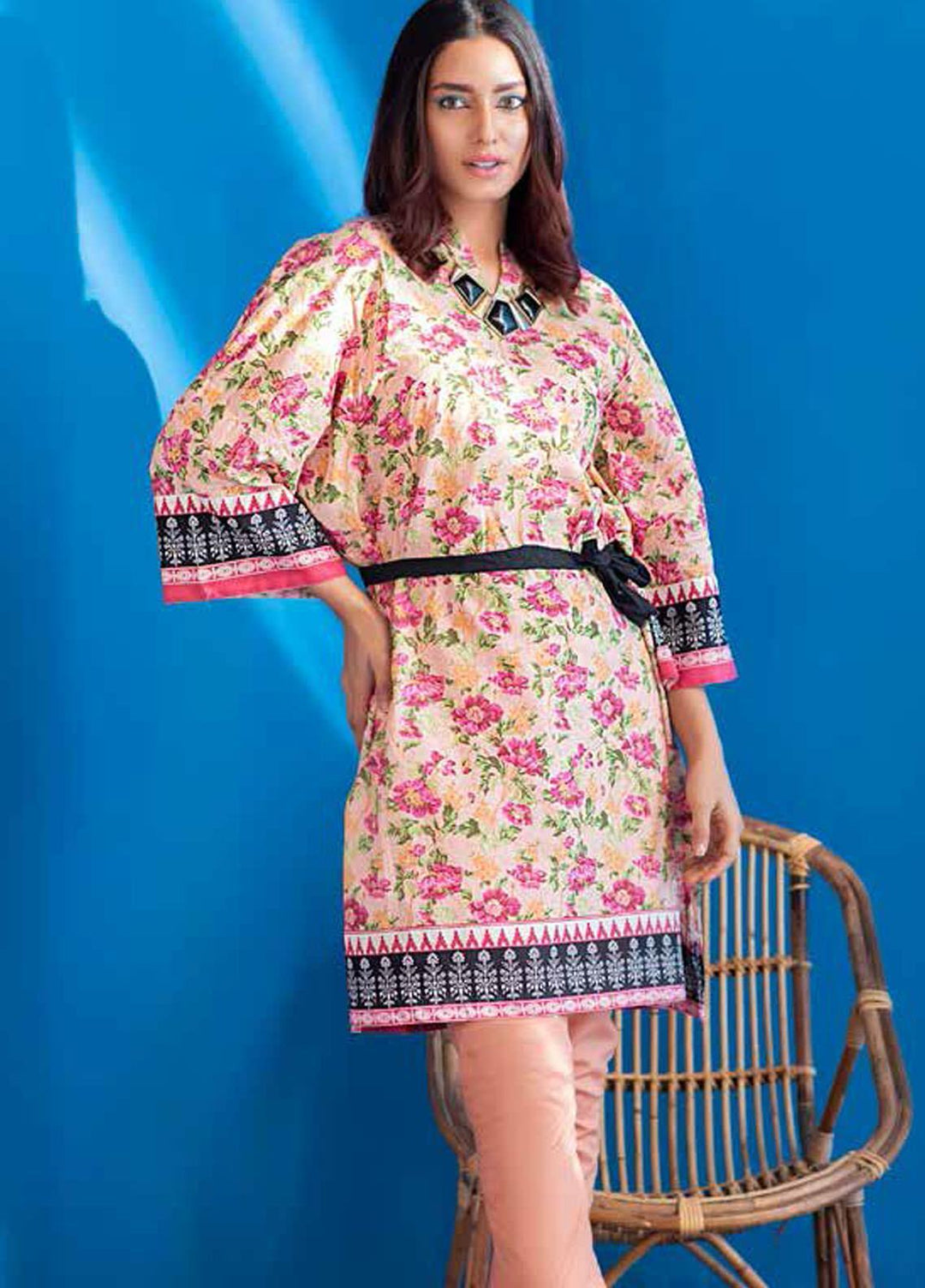 Gul Ahmed Printed Lawn  Unstitched Kurties GA21BG SL-948 B - Summer Collection