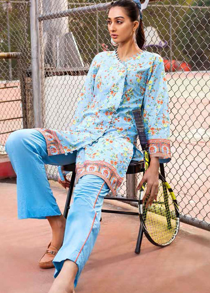 Gul Ahmed Printed Lawn  Unstitched Kurties GA21BG SL-973 A - Summer Collection