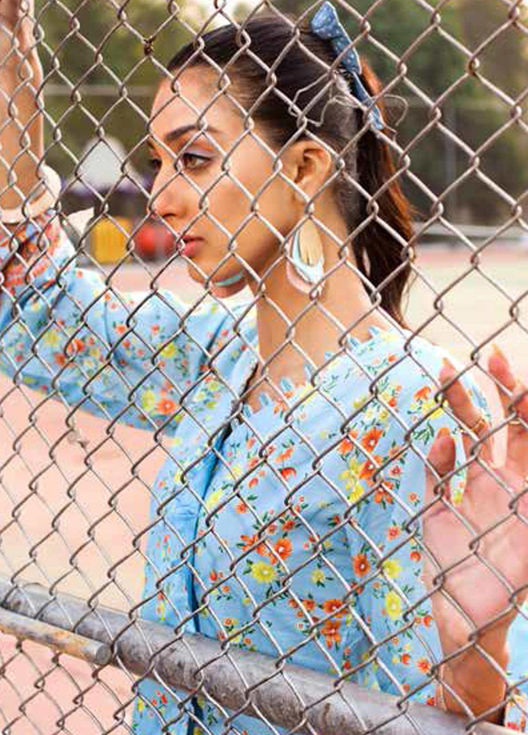 Gul Ahmed Printed Lawn  Unstitched Kurties GA21BG SL-973 A - Summer Collection