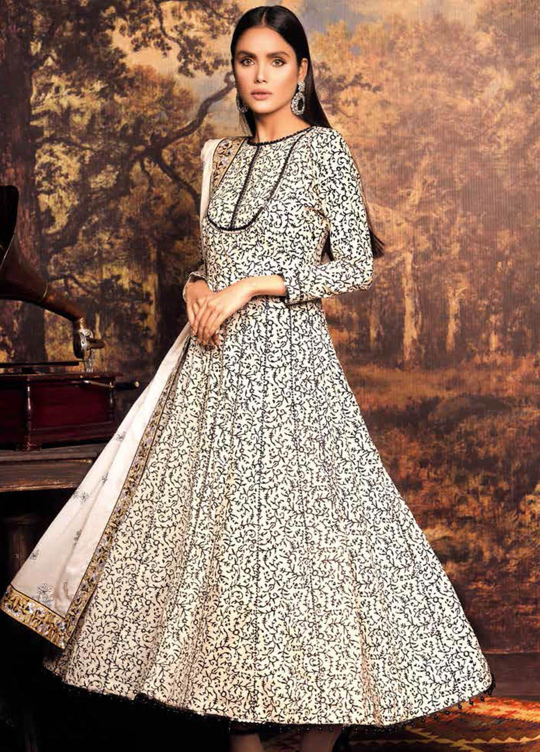 Gul Ahmed Embroidered Lawn Suits Unstitched 3 Piece GA21BL SP03 - Summer Collection