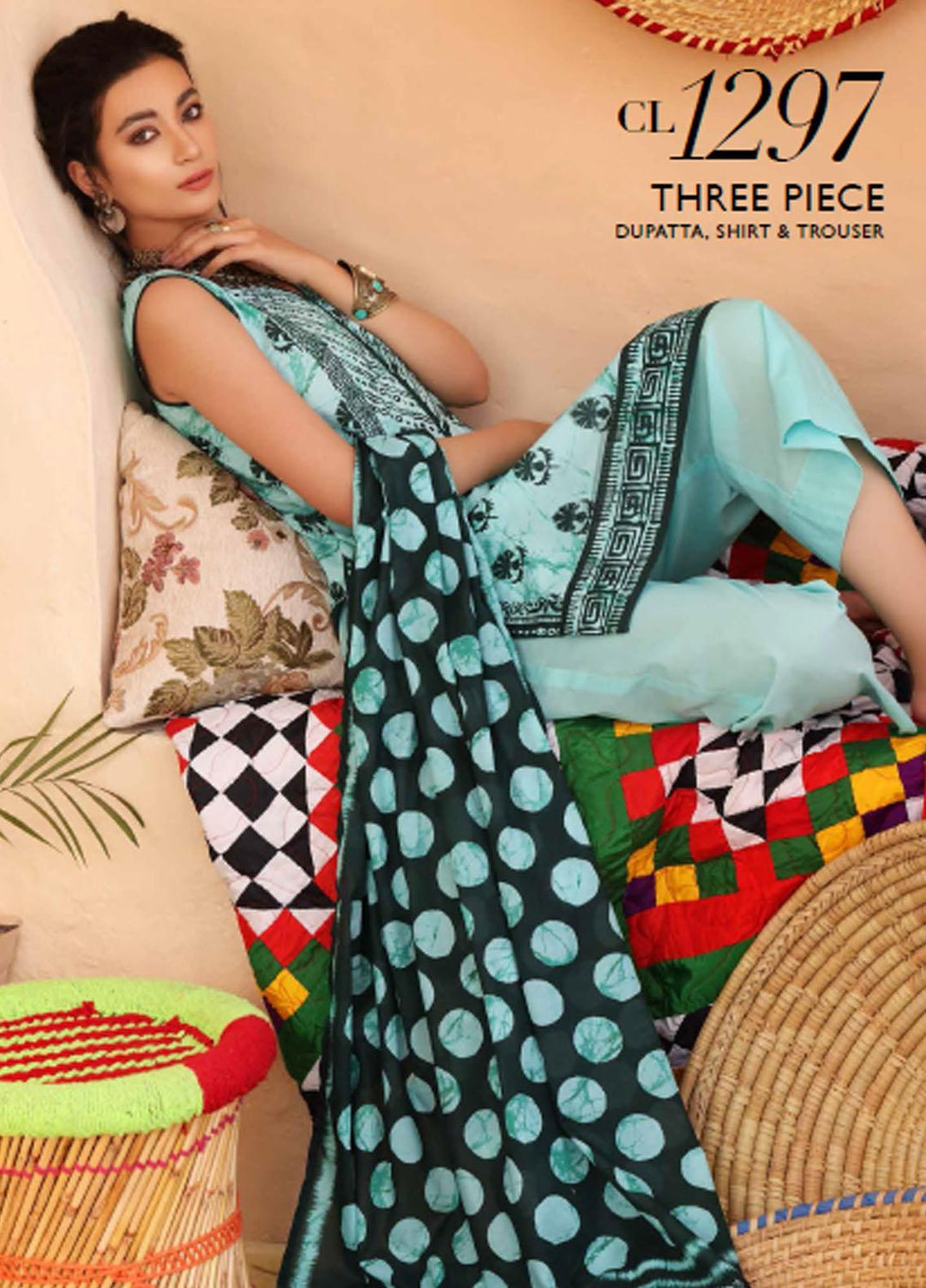 Batik By Gul Ahmed Printed Lawn Suits Unstitched 3 Piece GA21B CL-1297 - Festive Collection