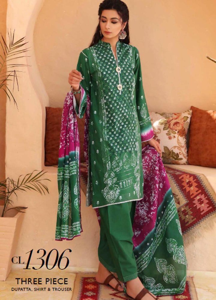 Batik By Gul Ahmed Printed Lawn Suits Unstitched 3 Piece GA21B CL-1306 - Festive Collection