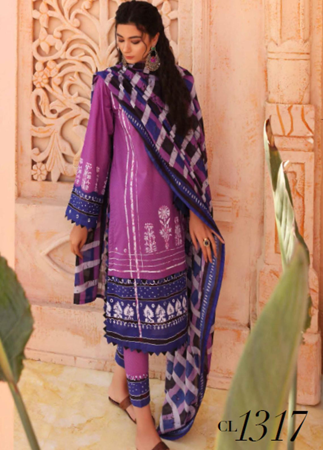 Batik By Gul Ahmed Printed Lawn Suits Unstitched 3 Piece GA21B CL-1317 - Festive Collection