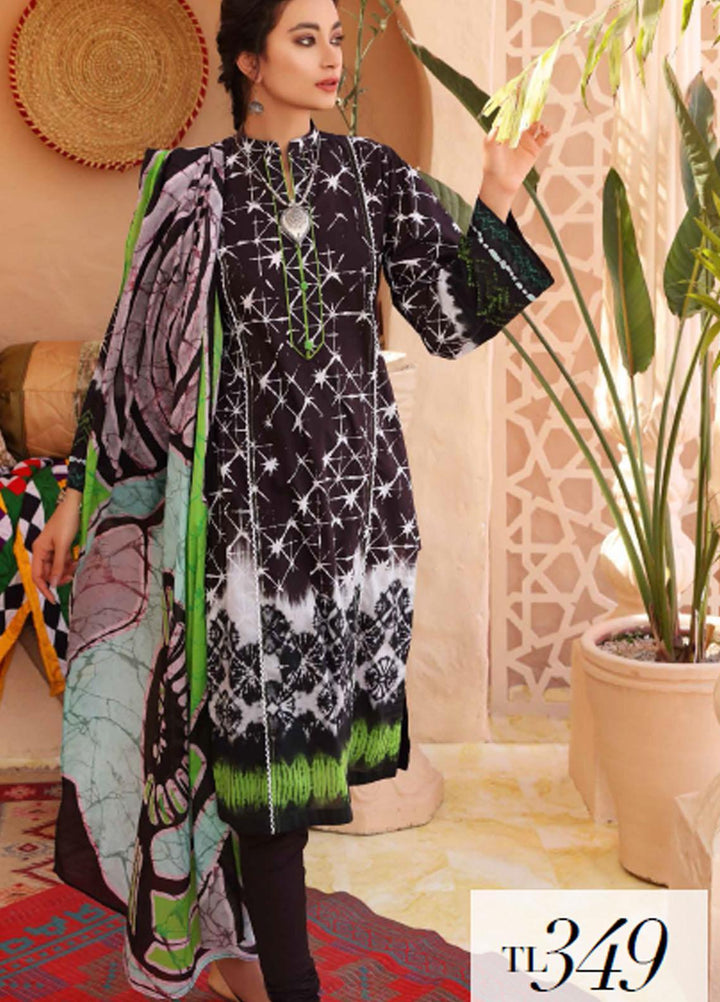 Batik By Gul Ahmed Printed Lawn Suits Unstitched 2 Piece GA21B TL-349 - Festive Collection