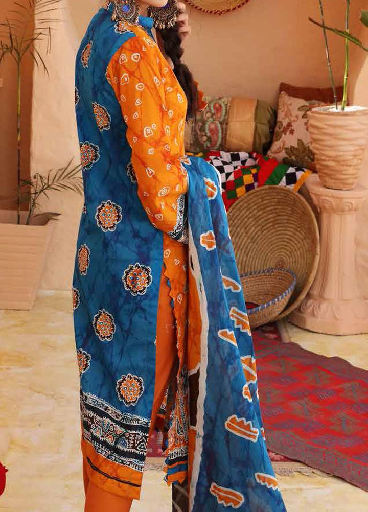 Batik By Gul Ahmed Printed Lawn Suits Unstitched 2 Piece GA21B TL-367 - Festive Collection