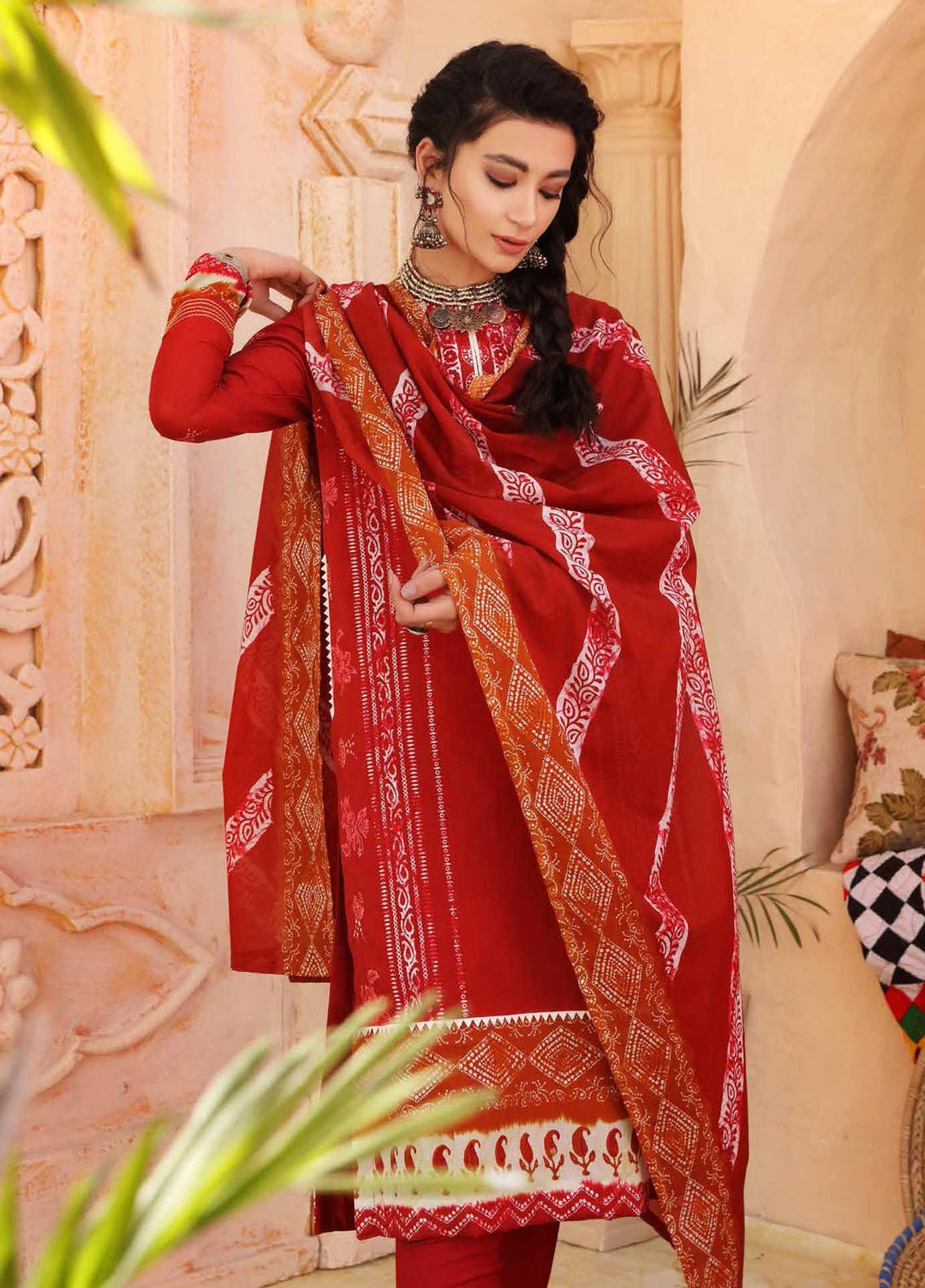 Batik By Gul Ahmed Printed Lawn Suits Unstitched 2 Piece GA21B TL-378 - Festive Collection