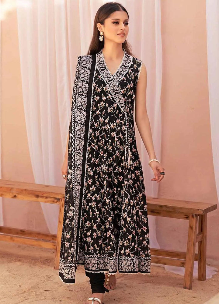Gul Ahmed Printed Lawn Suits Unstitched 3 Piece GA23BW B-32037 - Summer Collection