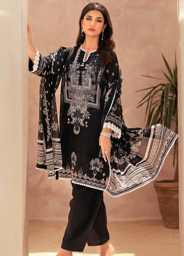 Gul Ahmed Printed Lawn Suits Unstitched 3 Piece GA23BW B-32039 - Summer Collection