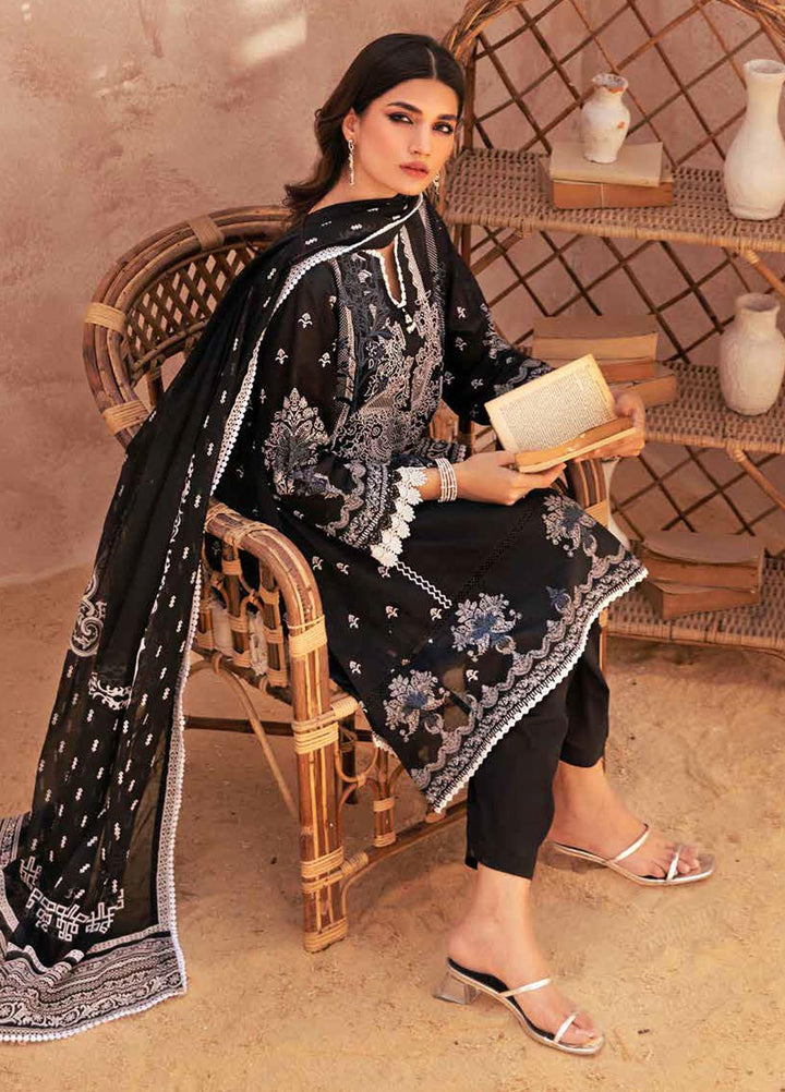 Gul Ahmed Printed Lawn Suits Unstitched 3 Piece GA23BW B-32039 - Summer Collection
