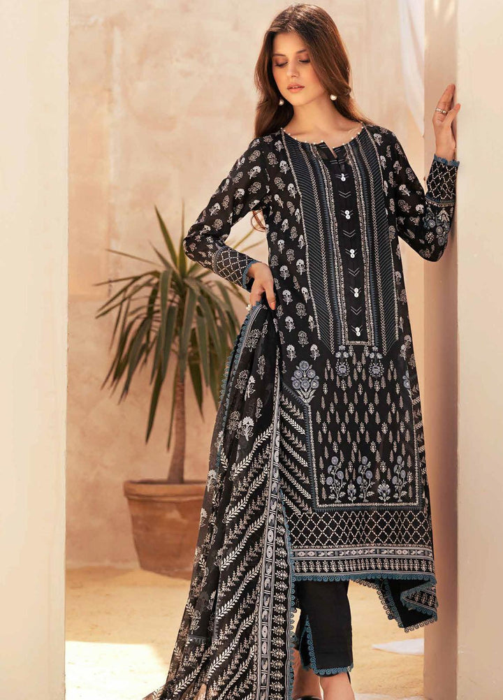 Gul Ahmed Printed Lawn Suits Unstitched 3 Piece GA23BW B-32040 - Summer Collection