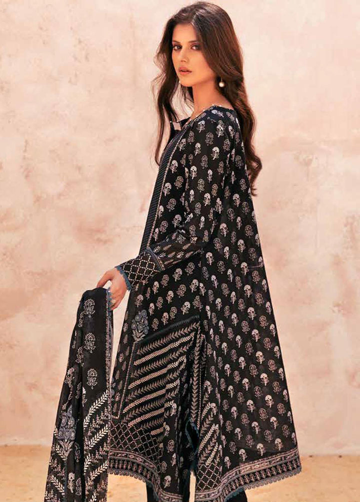 Gul Ahmed Printed Lawn Suits Unstitched 3 Piece GA23BW B-32040 - Summer Collection