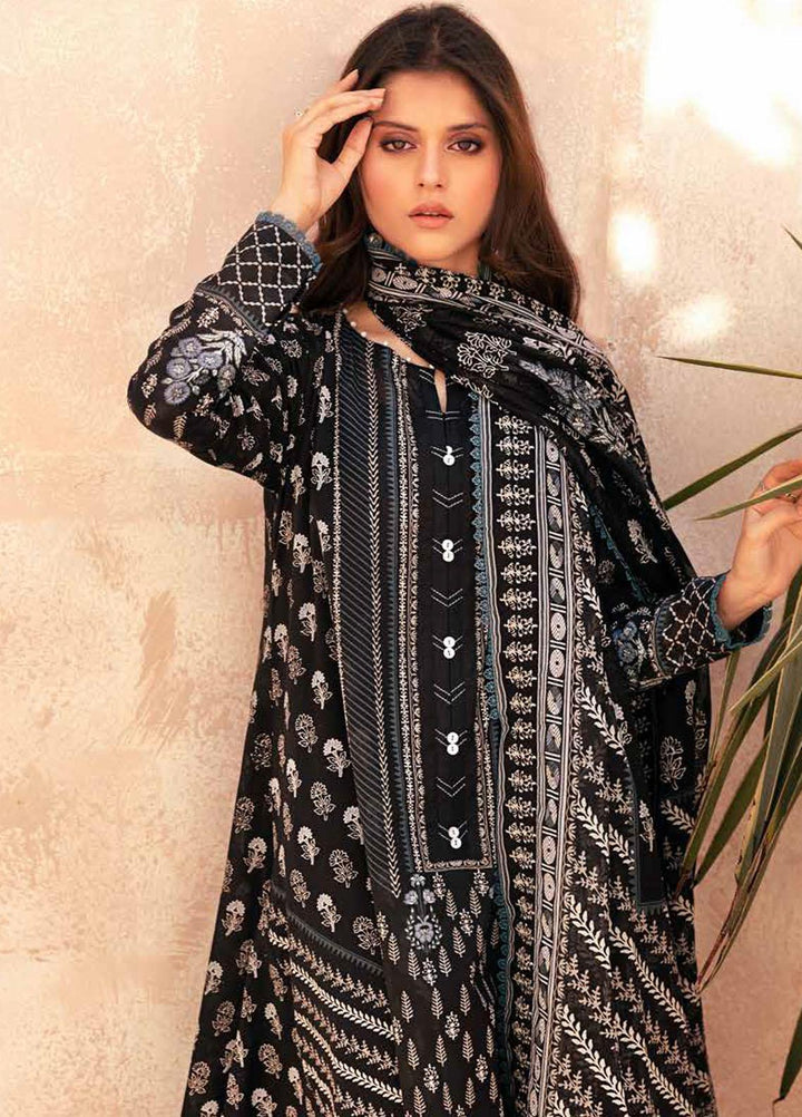 Gul Ahmed Printed Lawn Suits Unstitched 3 Piece GA23BW B-32040 - Summer Collection